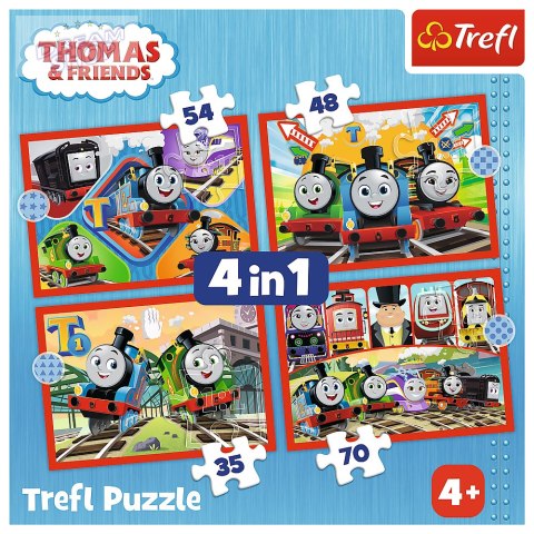 Puzzle - "4w1" - Odjazdowy Tomek Trefl 34619