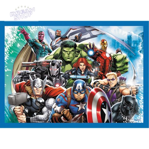 Puzzle - "4w1" - Odważni Avengersi Trefl 34386