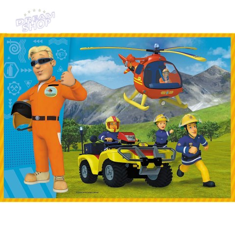 Puzzle - "4w1" - Odważny Strażak Sam Trefl 34387 Puzzle - "4w1" - Odważny Strażak Sam Trefl 34387