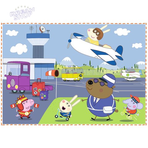 Puzzle - "4w1" - Wspomnienia z wakacji / Peppa Pig Trefl 34359