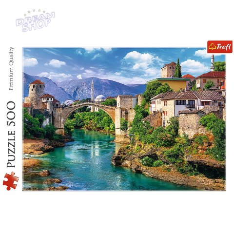 Puzzle 500 el. Stary Most w Mostarze, Bośnia i Hercegowina Trefl 37333 Puzzle 500 el. Stary Most w Mostarze, Bośnia i Hercegowina Trefl 37333
