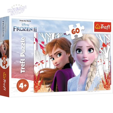 Puzzle - "60" - Zaczarowany świat Anny i Elsy Trefl 17333 Puzzle - "60" - Zaczarowany świat Anny i Elsy Trefl 17333