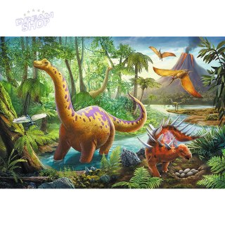 Puzzle 60 el. Wędrówka dinozaurów 17319