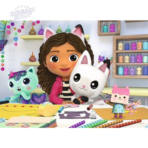 Puzzle - ''miniMaxi" - Kolorowy dzień Gabby / Universal Gabby's Dollhouse Trefl 56041