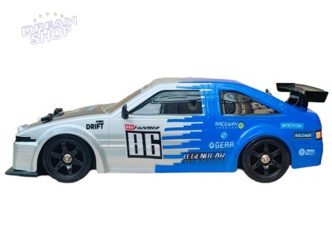 DUŻY Samochód Do Driftu Auto RC Drift 1:16 2,4 GHz PARA DYM Srebrna Toyota 4WD LED DUŻY Samochód Do Driftu Auto RC Drift 1:16 2,4 GHz PARA DYM Srebrna Toyota 4WD LED