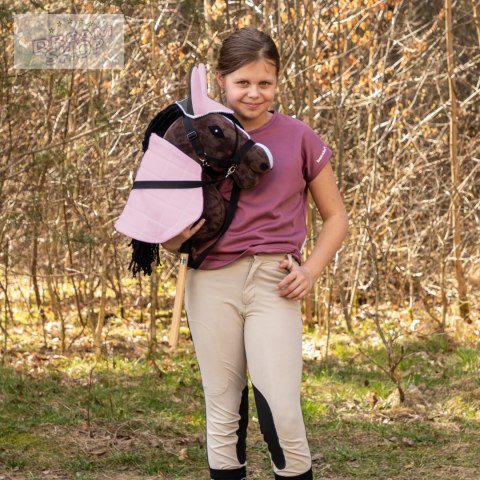 Derka dwustronna i nauszniki Skippi dla Hobby Horse - różowa i szara Derka dwustronna i nauszniki Skippi dla Hobby Horse - różowa i szara