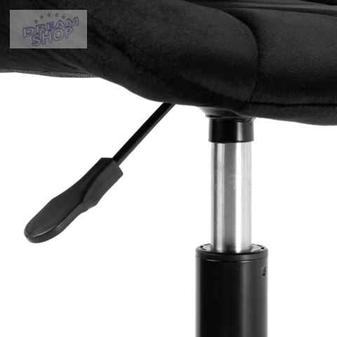 Fotel obrotowy na kółkach Spiner Black czarny velvet Fotel obrotowy na kółkach Spiner Black czarny velvet