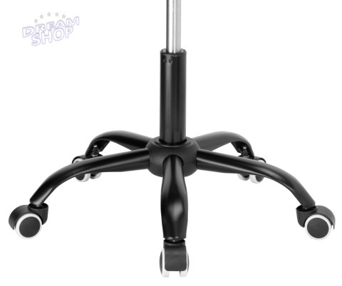 Fotel obrotowy na kółkach Spiner Black czarny velvet Fotel obrotowy na kółkach Spiner Black czarny velvet