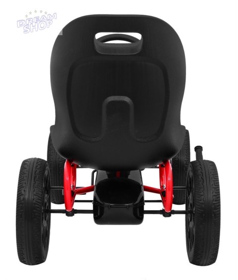 Gokart ABARTH na pedały dla dzieci Czarny + Koła EVA + Hamulec ręczny + Wolny bieg Gokart ABARTH na pedały dla dzieci Czarny + Koła EVA + Hamulec ręczny + Wolny bieg