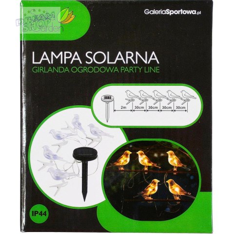 LAMPA SOLARNA GIRLANDA OGRODOWA PARTY LIGHT PTASZKI 5LED LAMPA SOLARNA GIRLANDA OGRODOWA PARTY LIGHT PTASZKI 5LED