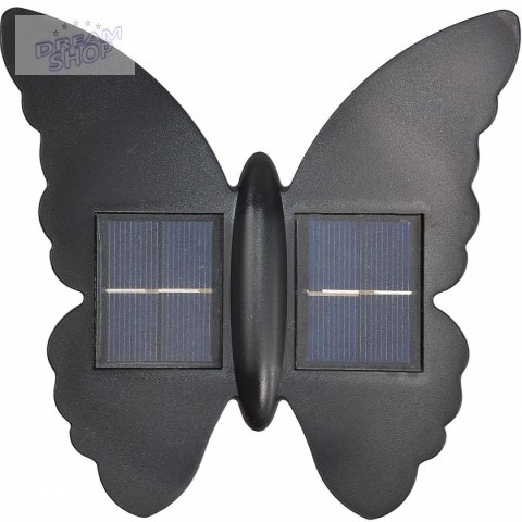 LAMPA SOLARNA ŚCIENNA MOTYL 2LED