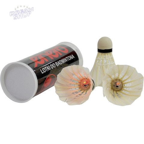 LOTKA BADMINTON Z PIÓR 3 SZT LED ENERO LOTKA BADMINTON Z PIÓR 3 SZT LED ENERO