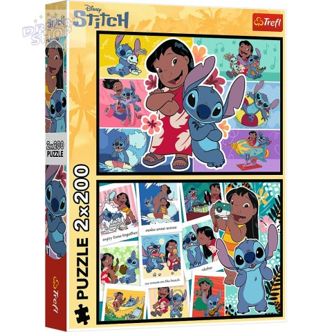 Puzzle - 2x200 - Wesołe życie Stitcha - Disney Lilo and Stitch 13334
