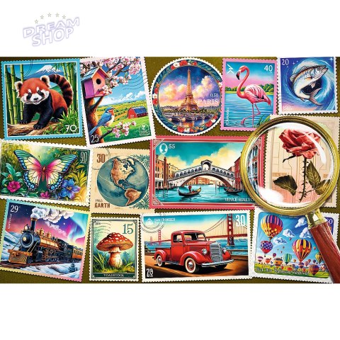 Puzzle - 300 EasyPiece - Znaczki pocztowe Trefl 23100 Puzzle - 300 EasyPiece - Znaczki pocztowe Trefl 23100