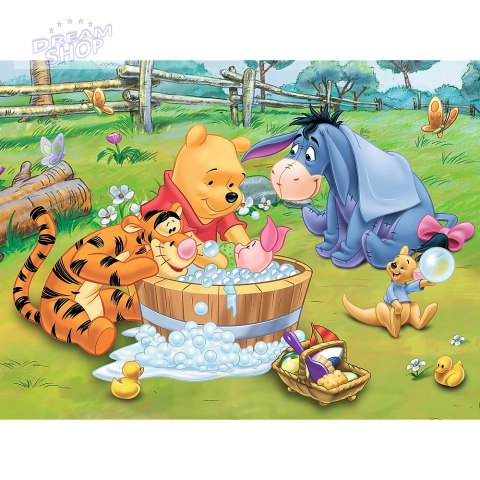 Puzzle Disney Kubuś Puchatek 30 el. Kąpiel Prosiaczka 18198