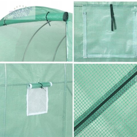 Tunel Foliowy Ogrodowy Szklarnia 6x3x2m Folia 18m² UV-4 Premium Tunel Foliowy Ogrodowy Szklarnia 6x3x2m Folia 18m² UV-4 Premium