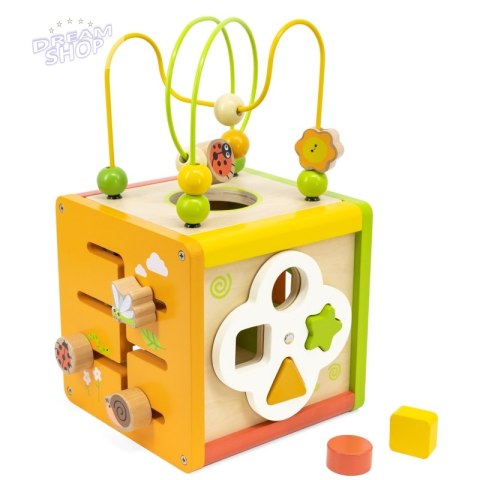 VIGA Drewniana Kostka Edukacyjna 5w1 VIGA Drewniana Kostka Edukacyjna 5w1