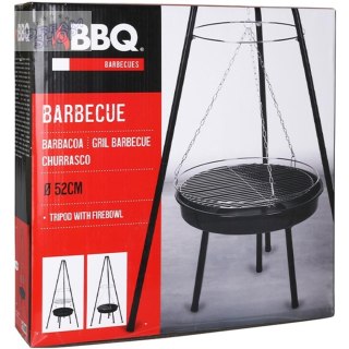GRILL OGRODOWY WISZĄCY NA TRÓJNOGU 52CM