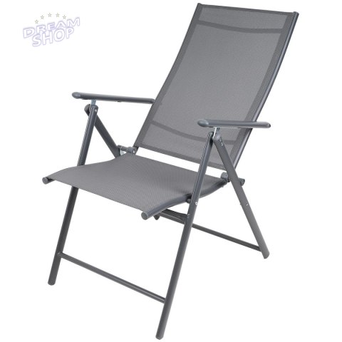 KRZESŁO OGRODOWE 57x68x106CM 2xTEXTLINE 7-POZYCYJNE KPL.2SZT