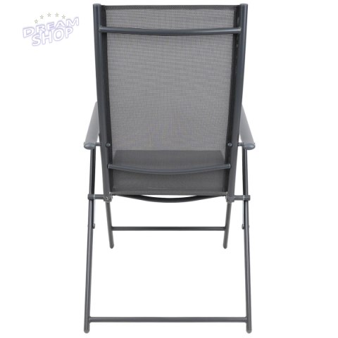 KRZESŁO OGRODOWE 57x68x106CM 2xTEXTLINE 7-POZYCYJNE KPL.2SZT