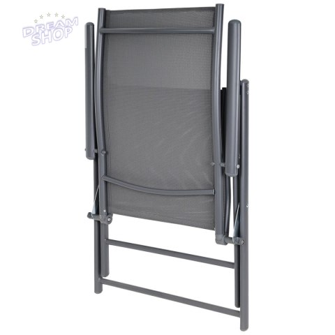 KRZESŁO OGRODOWE 57x68x106CM 2xTEXTLINE 7-POZYCYJNE KPL.2SZT