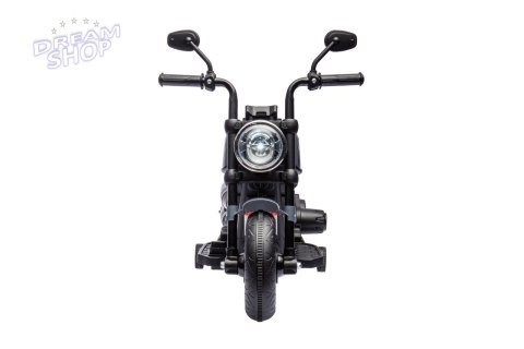Motorek Chopper FASTER na akumulator dla dzieci Szary + Radio FM + Panel audio + LED Motorek Chopper FASTER na akumulator dla dzieci Szary + Radio FM + Panel audio + LED