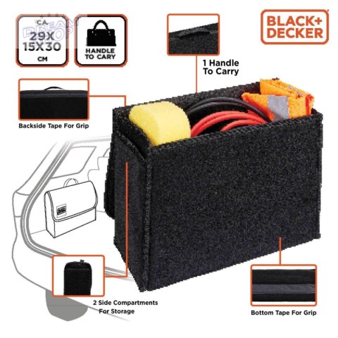 ORGANIZER SCHOWEK TORBA SAMOCHODOWA 29X15X30cm BLACK + DECKER ORGANIZER SCHOWEK TORBA SAMOCHODOWA 29X15X30cm BLACK + DECKER
