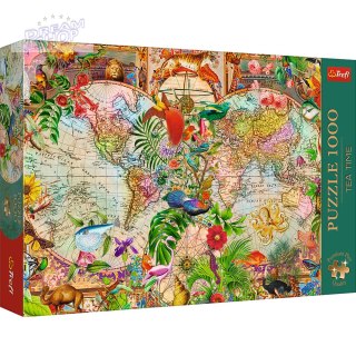Puzzle - 1000 Premium Plus - Tea Time: Antyczna mapa świata Trefl 12077