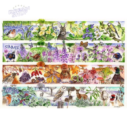 Puzzle - 1000 Premium Plus - Tea Time: Cztery pory roku Trefl 12078