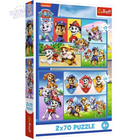 Puzzle - 2x70 - Psi Patrol rządzi Trefl 34441