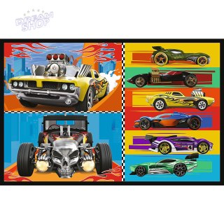 Puzzle - 2x70 - Samochodziki - Hot Wheels Trefl 34442
