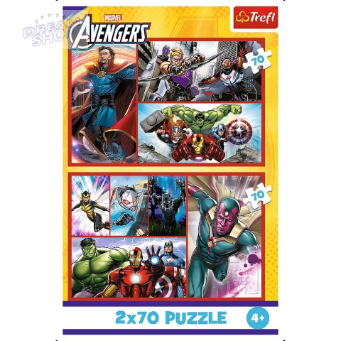 Puzzle - 2x70 - Zostań bohaterem Trefl 34439