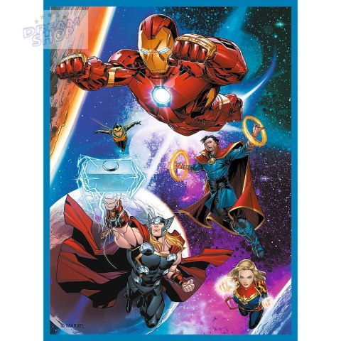 Puzzle - 2w1 + memos - Bohaterowie w akcji / Disney Marvel The Avengers Trefl 93333 Puzzle - 2w1 + memos - Bohaterowie w akcji / Disney Marvel The Avengers Trefl 93333