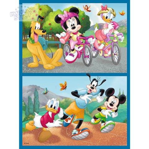 Puzzle - 2w1 + memos - Poznaj bohaterów Disney Trefl 93344