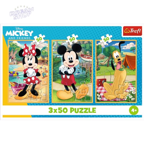 Puzzle - 3x50 - Myszki na wakacjach Disney Trefl 34881 Puzzle - 3x50 - Myszki na wakacjach Disney Trefl 34881