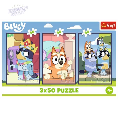 Puzzle - 3x50 - Rodzina Bluey Trefl 34890