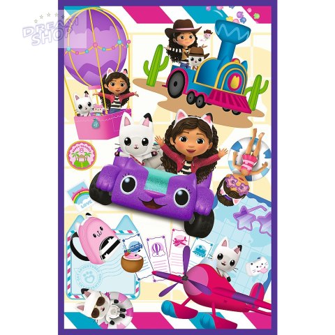 Puzzle 3x80 - Kolorowe dni Gabby Trefl 34882