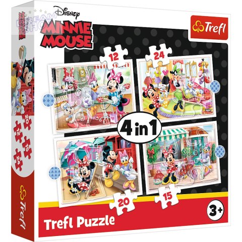 Puzzle - 4w1 (12, 15, 20, 24) - Minnie z przyjaciółmi / Disney Minnie 34355