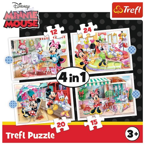 Puzzle - 4w1 (12, 15, 20, 24) - Minnie z przyjaciółmi / Disney Minnie 34355
