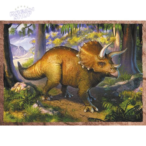 Puzzle - 4w1 - Ciekawe dinozaury / Trefl 34383 Puzzle - 4w1 - Ciekawe dinozaury / Trefl 34383