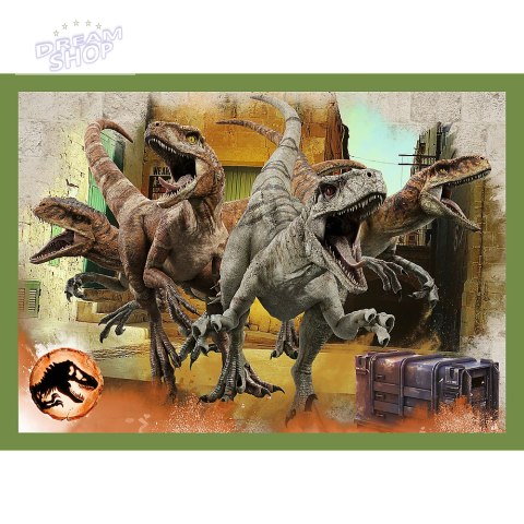 Puzzle - 4w1 - Groźne dinozaury - Universal Jurassic World Trefl 34607