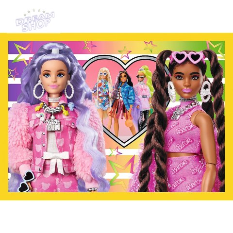 Puzzle - 4w1 - Wesoły świat Barbie / Mattel, Barbie 34626 Puzzle - 4w1 - Wesoły świat Barbie / Mattel, Barbie 34626