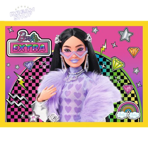 Puzzle - 4w1 - Wesoły świat Barbie / Mattel, Barbie 34626 Puzzle - 4w1 - Wesoły świat Barbie / Mattel, Barbie 34626