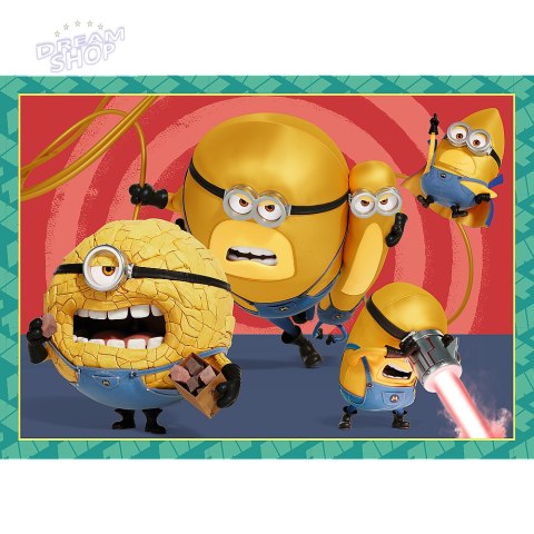Puzzle - 4w1 - Zwariowane Minionki Trefl 34648