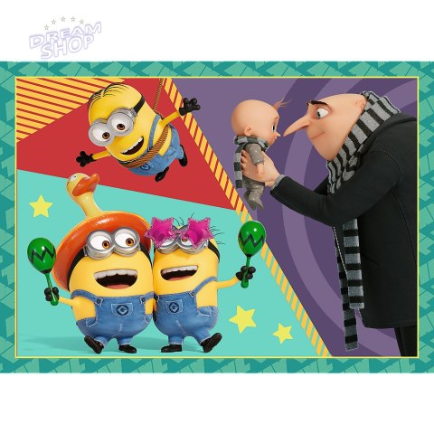 Puzzle - 4w1 - Zwariowane Minionki Trefl 34648