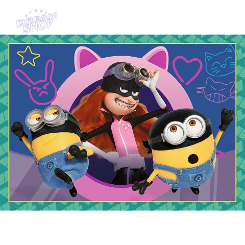 Puzzle - 4w1 - Zwariowane Minionki Trefl 34648
