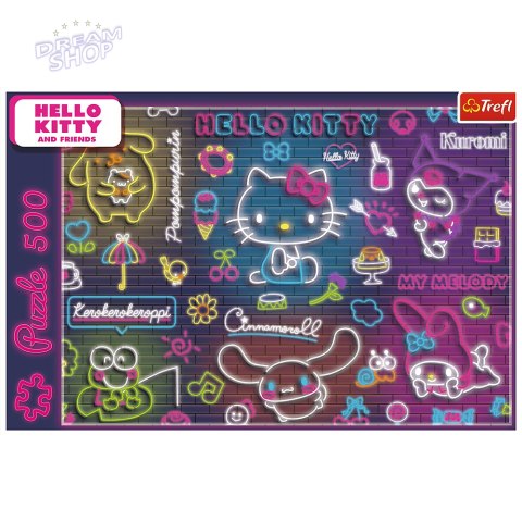 Puzzle - 500 - Neon Hello Kitty Trefl 37523