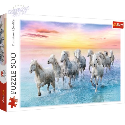 Puzzle 500 el. Białe konie w galopie Trefl 37289 Puzzle 500 el. Białe konie w galopie Trefl 37289