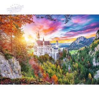Puzzle 500 el. Widok na zamek Neuschwanstein, Niemcy Trefl 37427