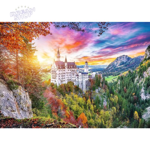 Puzzle 500 el. Widok na zamek Neuschwanstein, Niemcy Trefl 37427 Puzzle 500 el. Widok na zamek Neuschwanstein, Niemcy Trefl 37427
